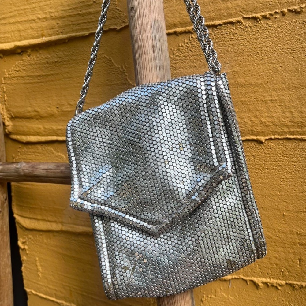vintage 80's chainmail purse